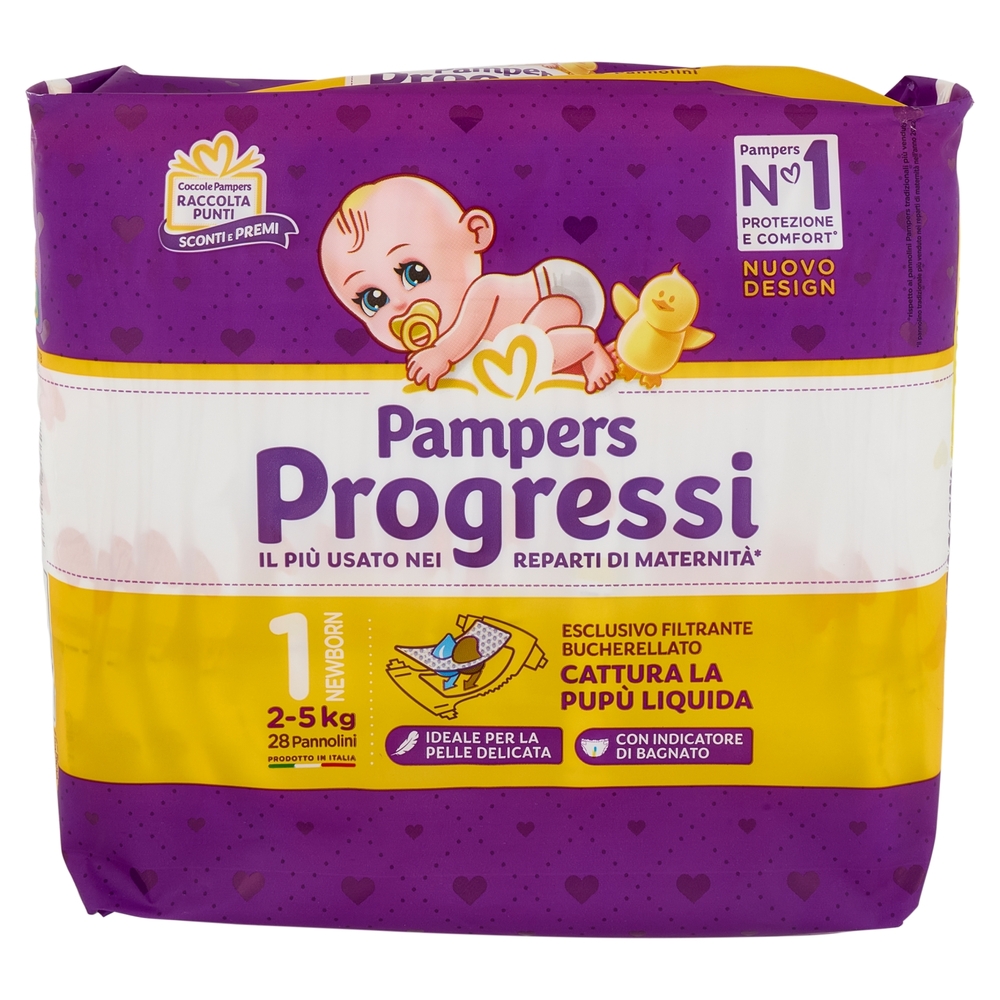 Pampers Progressi Newborn 28 pezzi
